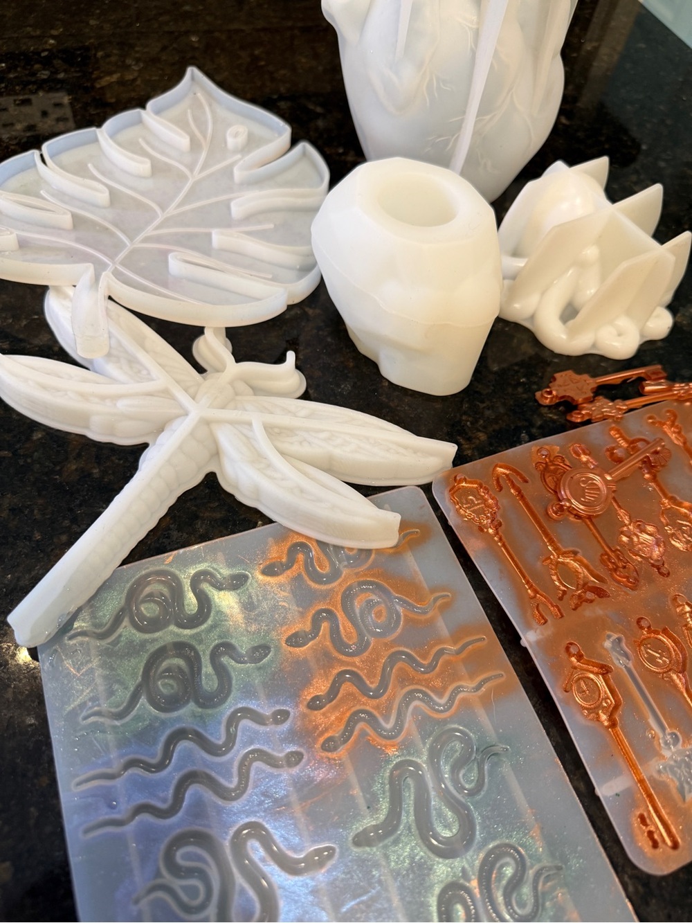 Lots of fun resin molds!